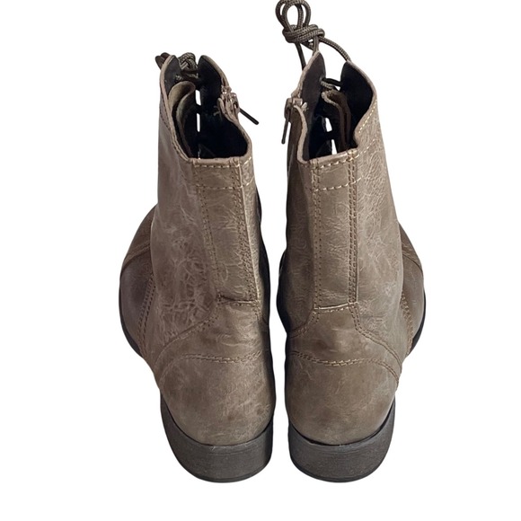 Steve Madden Troopa Leather Lace Up Combat Boots Brown Women's Size 8M - Picture 3 of 8